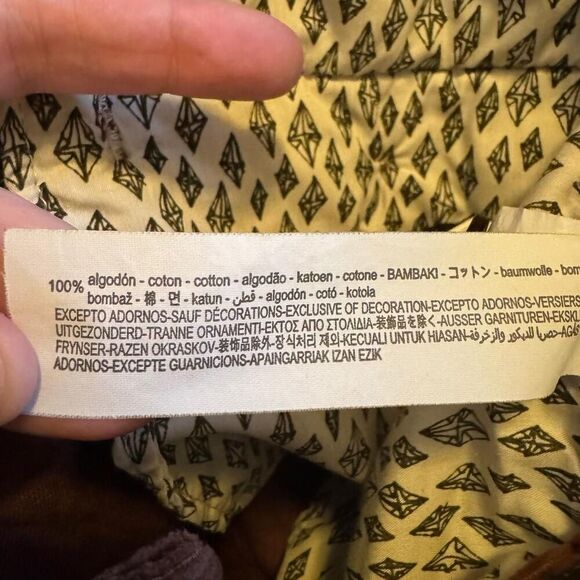 Zara Men’s Brown Corduroy Pants Size 34x24 EUR 44 Straight Leg 100% Cotton - Picture 4 of 4